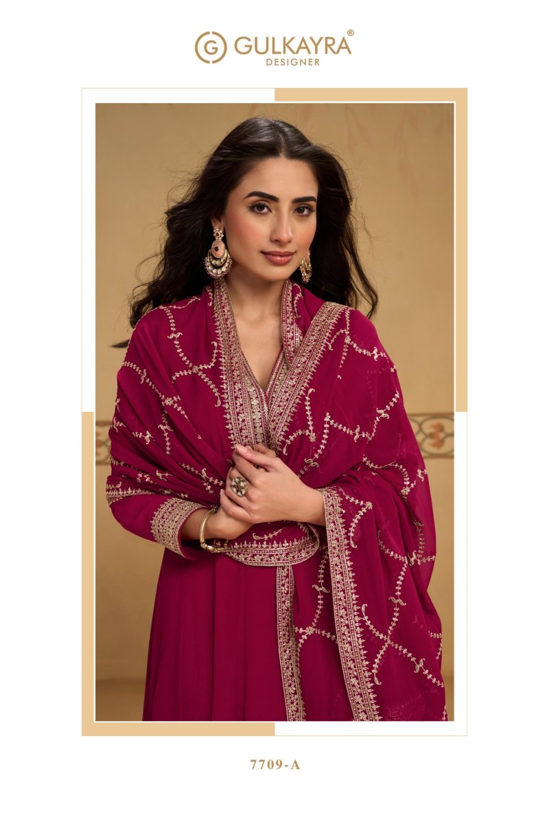 Mehfil By Gulkayra Real Georgette Embroidery Readymade Suits